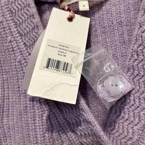 LoveShackFancy Knit Avignon Cropped Cardigan (Brand New with Tags) - Picture 3 of 5